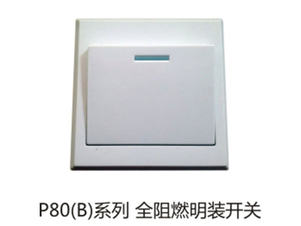 P80(B)系列全阻燃明装开关