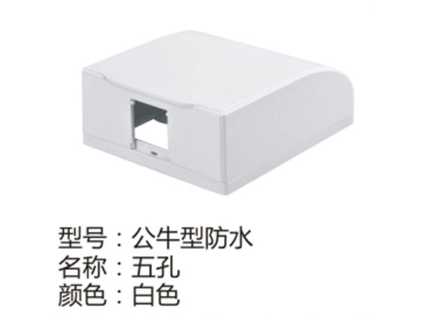 公牛型防水五孔