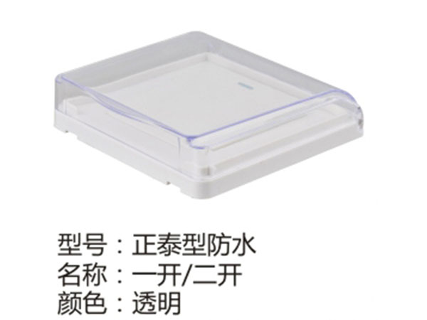 正泰型防水一开二开透明