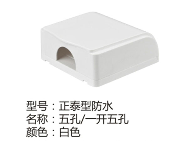 正泰型防水一开五孔