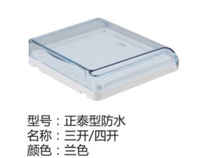 正泰型防水三开四开兰色