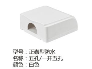 正泰型防水一开五孔